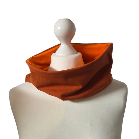 Double-Sided Core Warmer Haramaki – The Halloween Edition: Bright Orange & Muted Rust