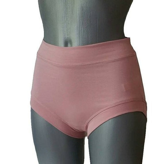 Fly and Fit powder pink cotton move shorts with no-elastic waistband and leg openings, designed for comfort and active wear.