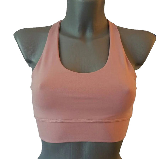 Powder Pink Zero-Elastic Cotton Bralette