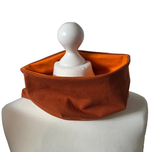 Double-Sided Core Warmer Haramaki – The Halloween Edition: Bright Orange & Muted Rust