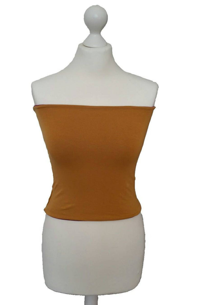 Bordeaux & Mustard Reversible Core Warmer – Double-Sided Summer Haramaki Wrap