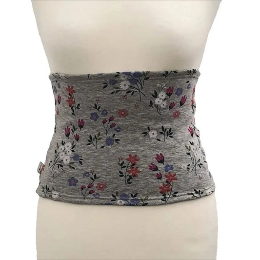 Alpine Fleece Core Warmer – Thermal Winter Haramaki Layer: Winter Botanical Gray