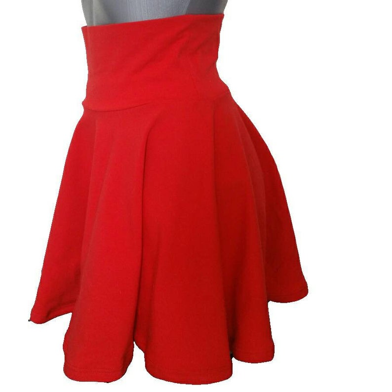 Red skirt on a white background