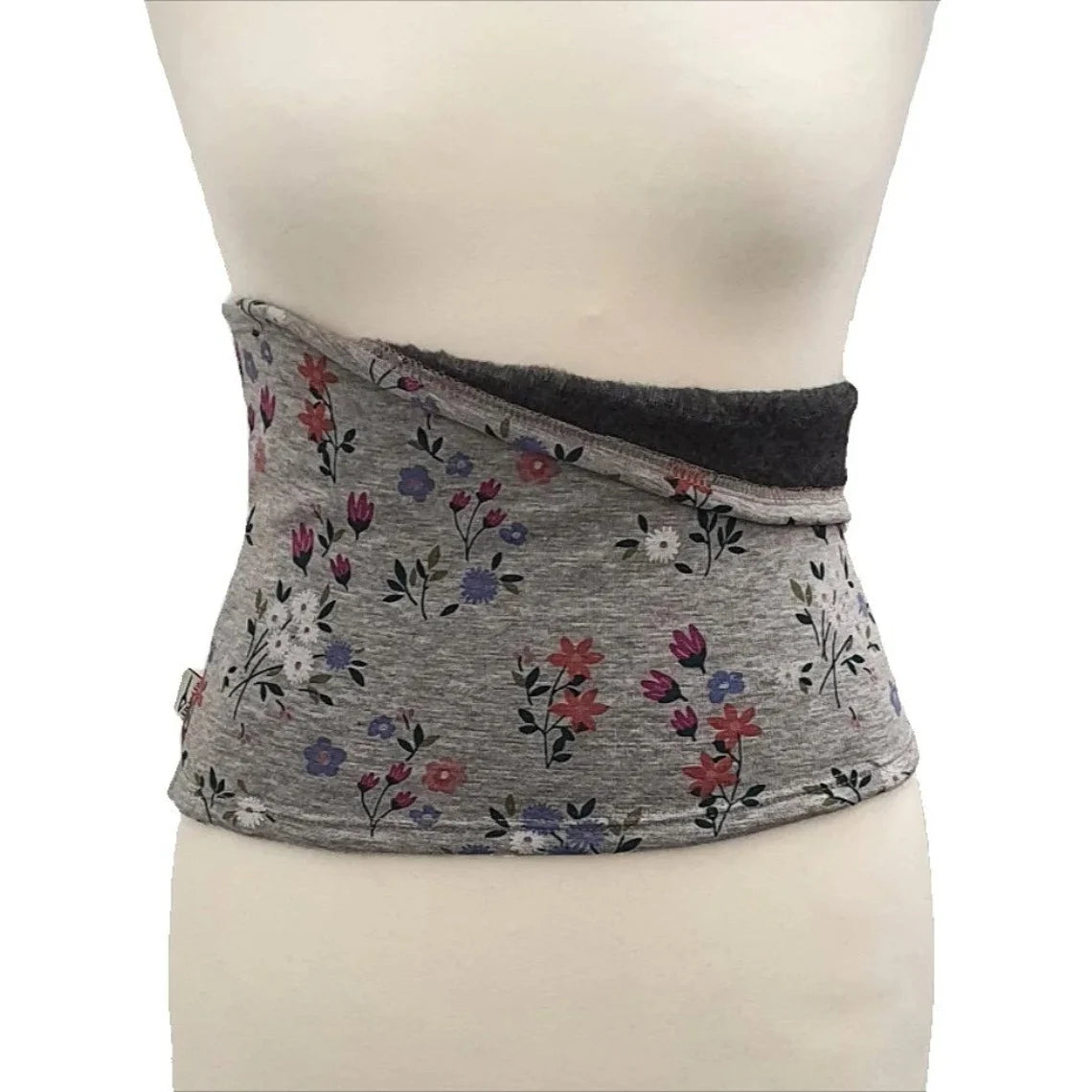 Alpine Fleece Core Warmer – Thermal Winter Haramaki Layer: Winter Botanical Gray