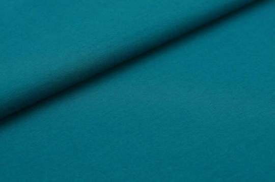 Teal fabric with a subtle texture