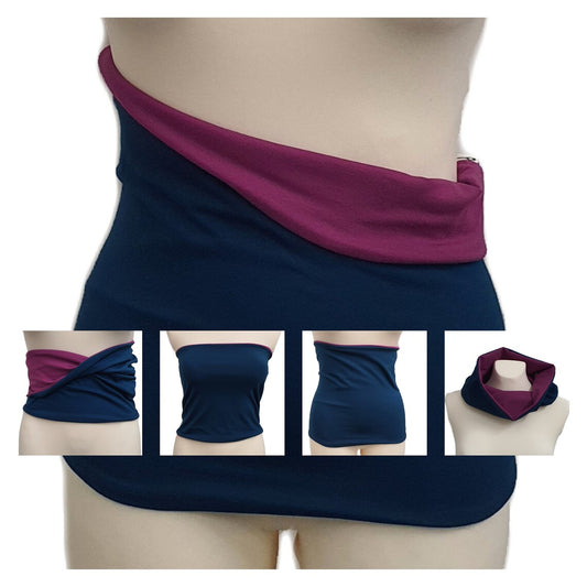 Pro-Tested Aerial Core Warmer – Reversible Petrol & Lilac Haramaki