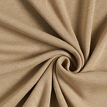 Fly and Fit Alpine fleece core warmer fabric in a soft tan neutral tone with a plush, thermal texture.