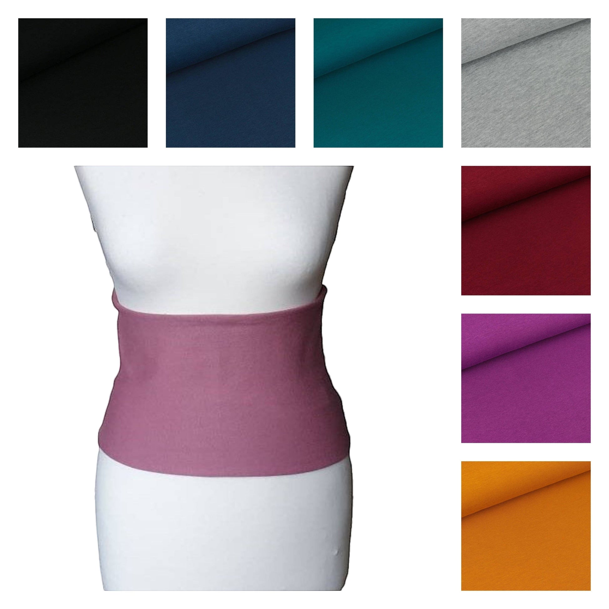 Fly and Fit Single Layer Core Warmer in mauve cotton sweat fabric, designed for warmth and support. Available in multiple colors.
