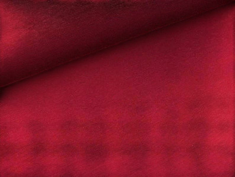Fly and Fit deep red cotton sweat fabric swatch for a bespoke double-layered core warmer haramaki wrap