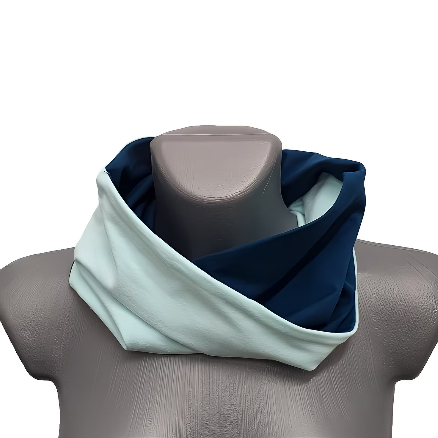 Double-Sided Core Warmer Haramaki - Mint & Deep Petrol Blue
